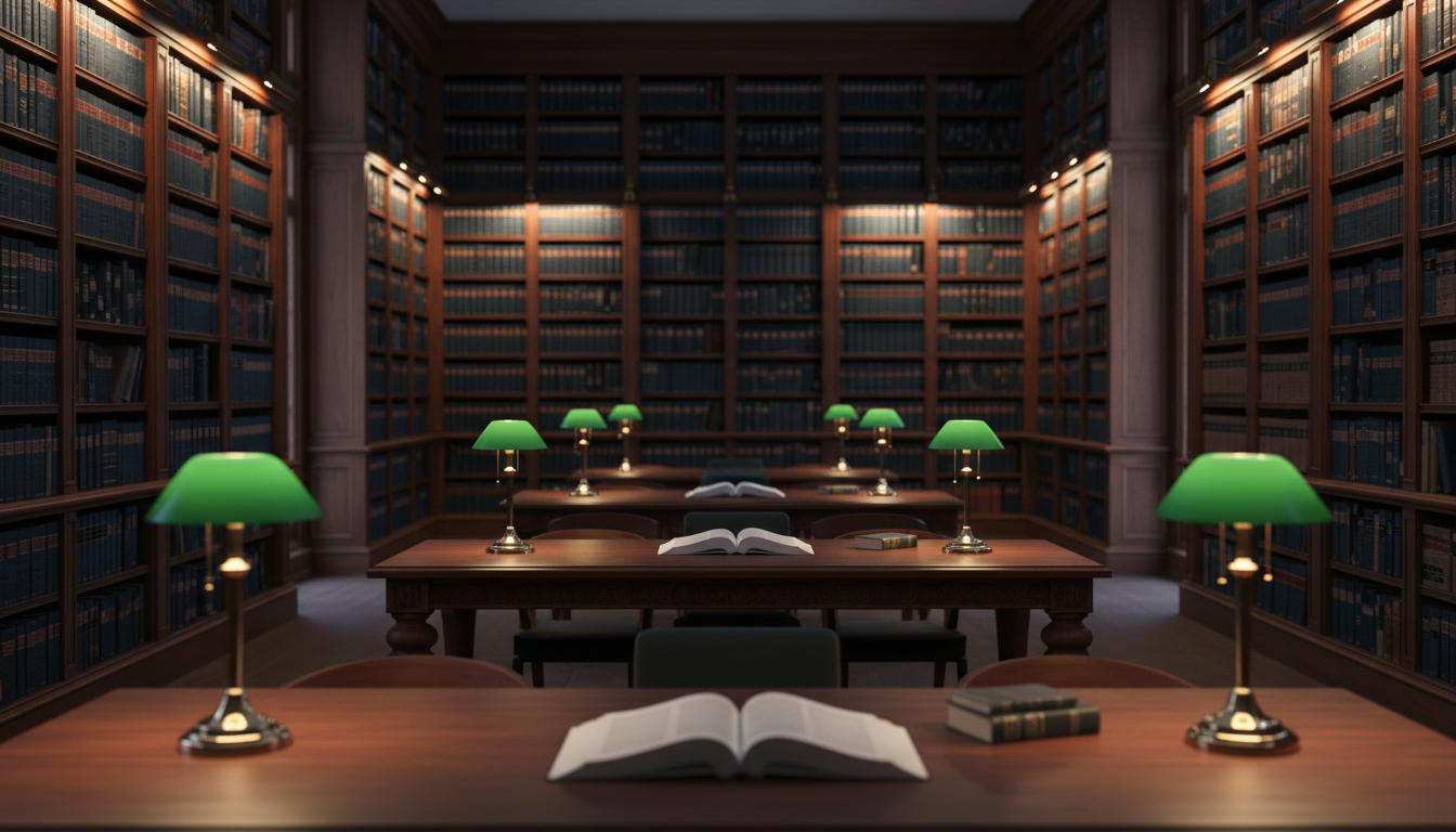 Law library interior